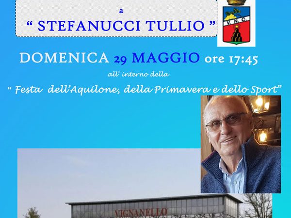Campo Sportivo di Vignanello intitolato a Tullio Stefanucci